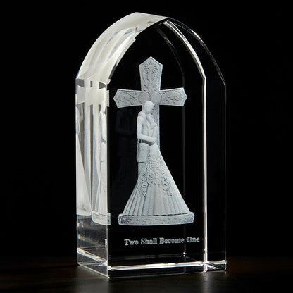 Wedding Etched Glass Stand