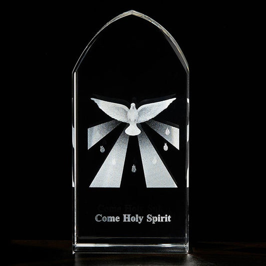 Confirmation Etched Glass Stand