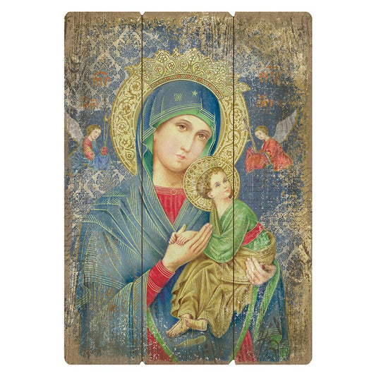 Wood Pallet Sign - Our Lady of Perpetual Help - Large