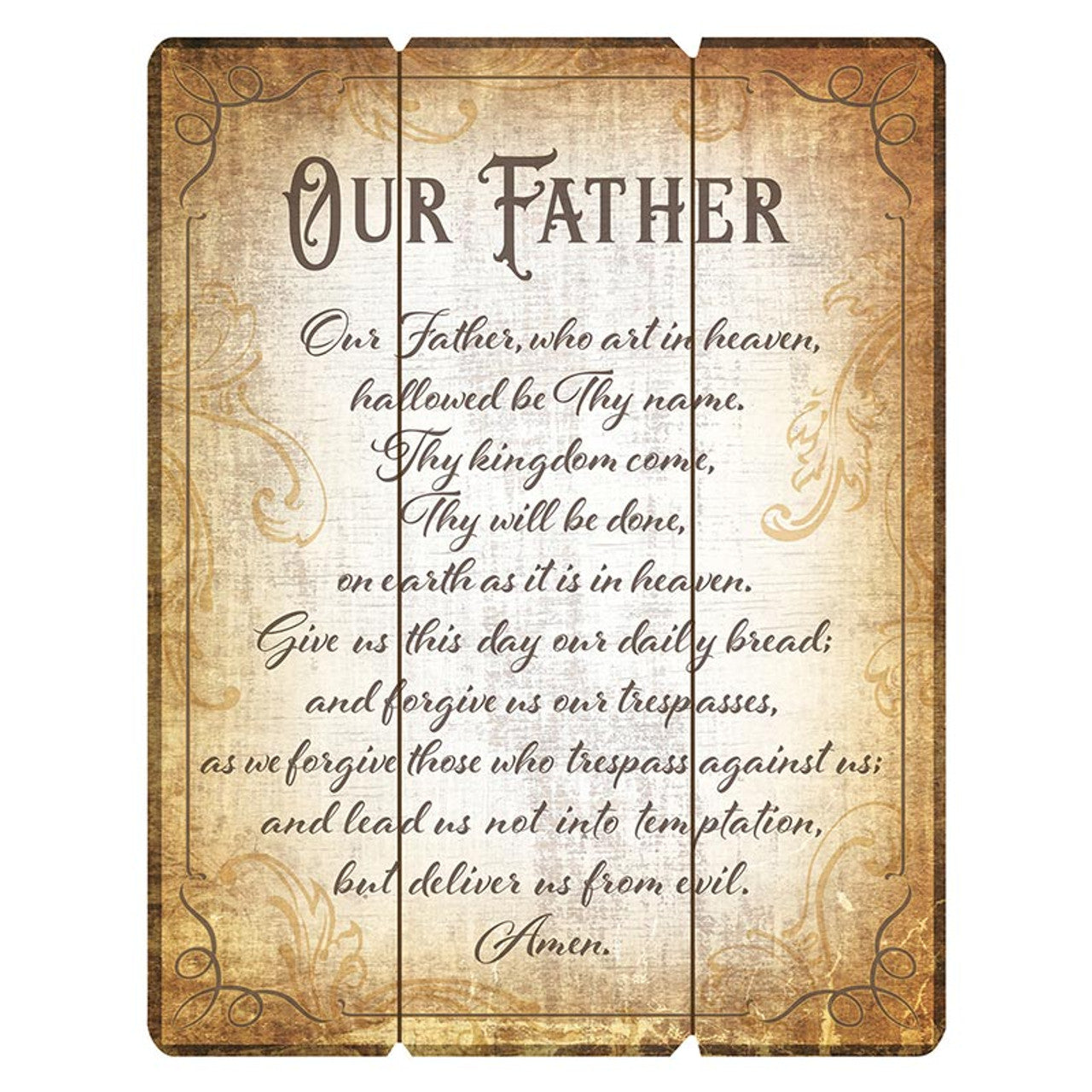 Wood Pallet Sign - The Lord's Prayer