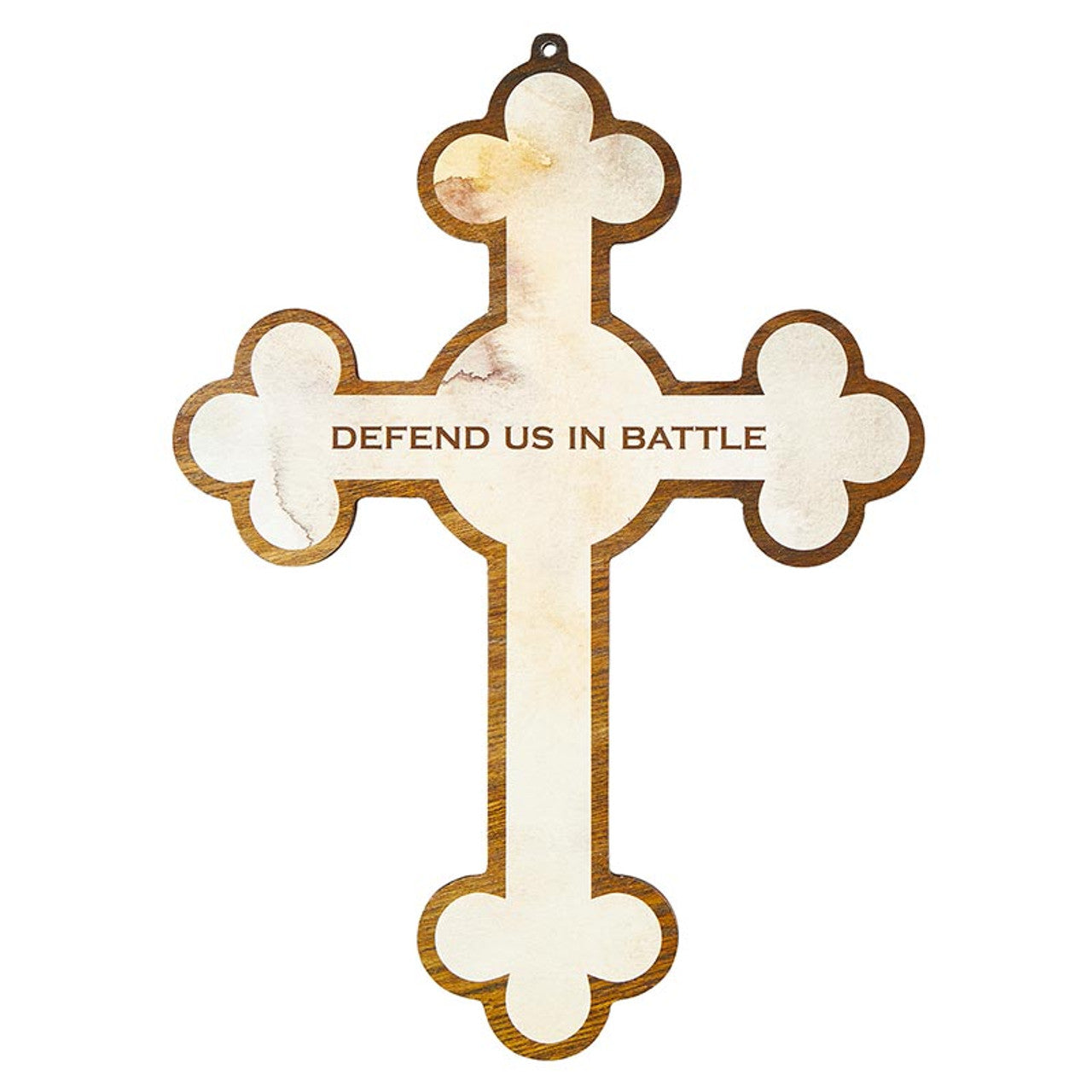 Spiritual Warrior Wood Cross