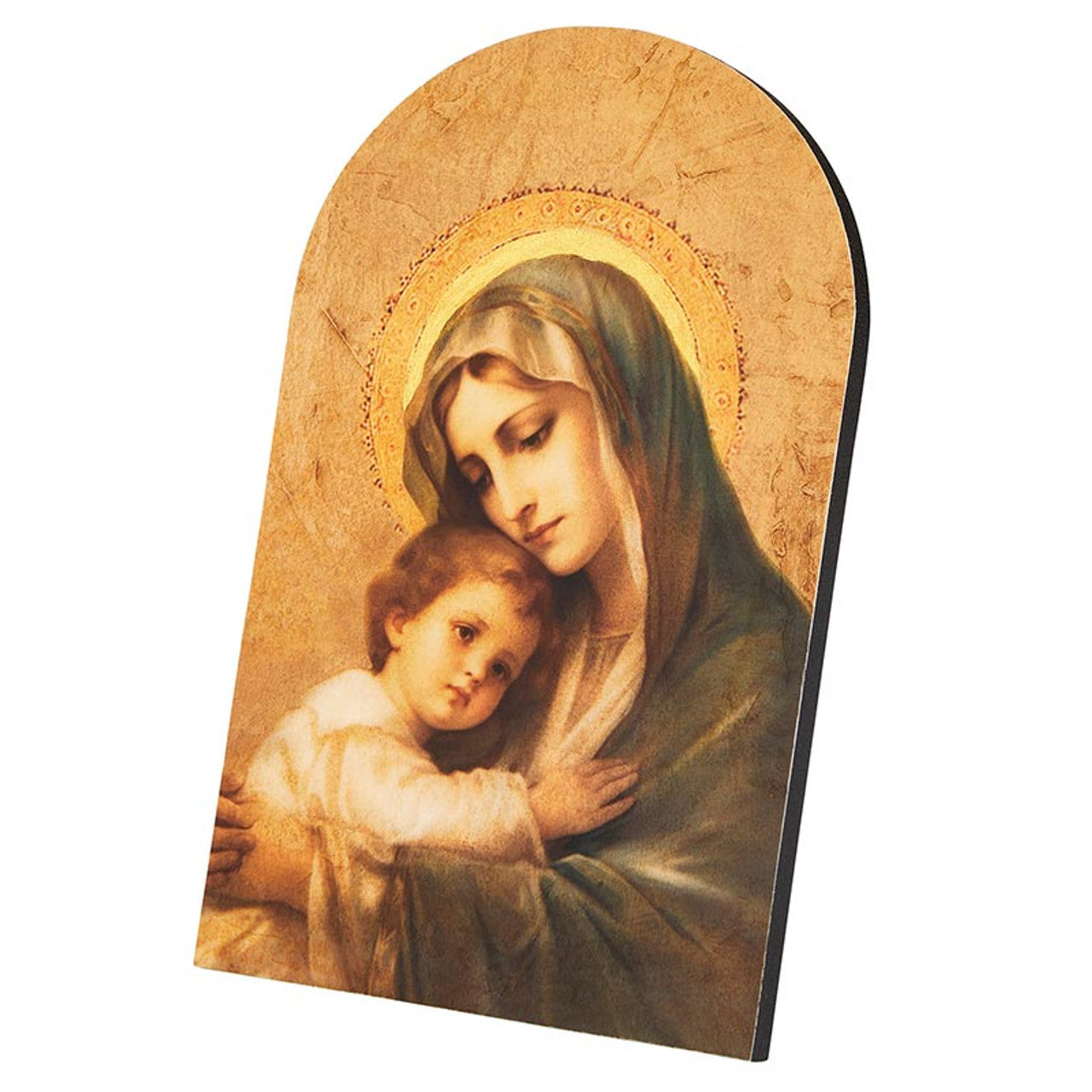 Tender Madonna Arched Plaque