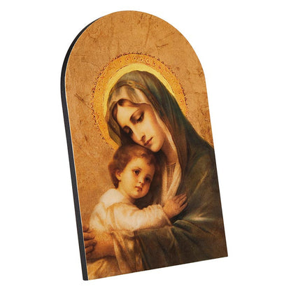 Tender Madonna Arched Plaque