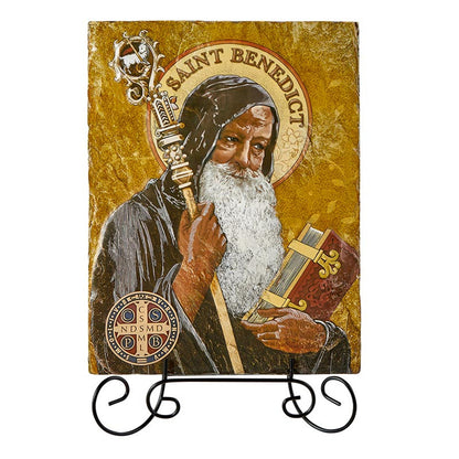 Saint Benedict Tile Plaque