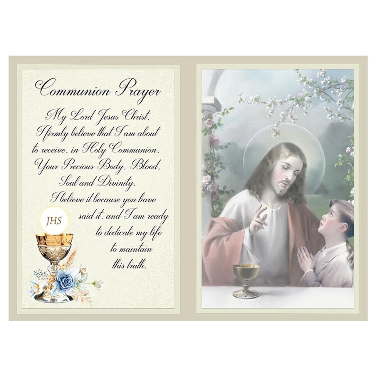 First Communion Certificard- Boy