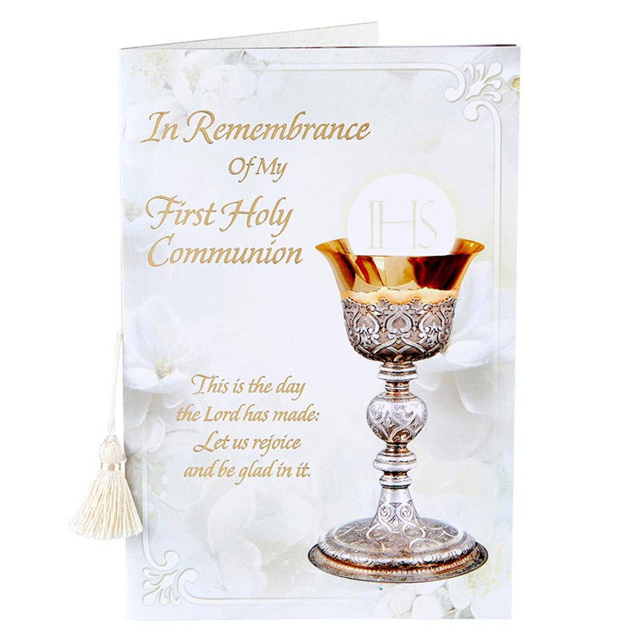 First Communion Certificard- Chalice Unisex