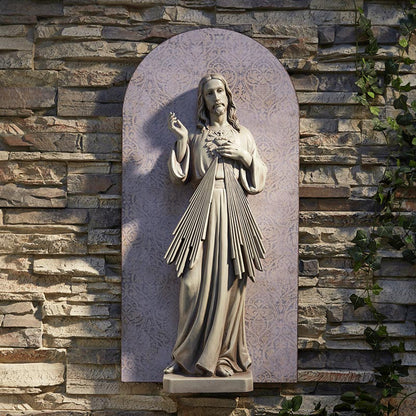 Divine Mercy Garden Wall Plaque