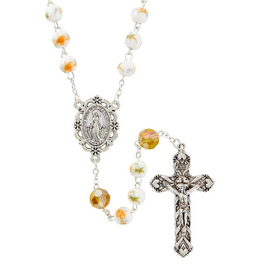 Topaz Fiori Divini Rosary