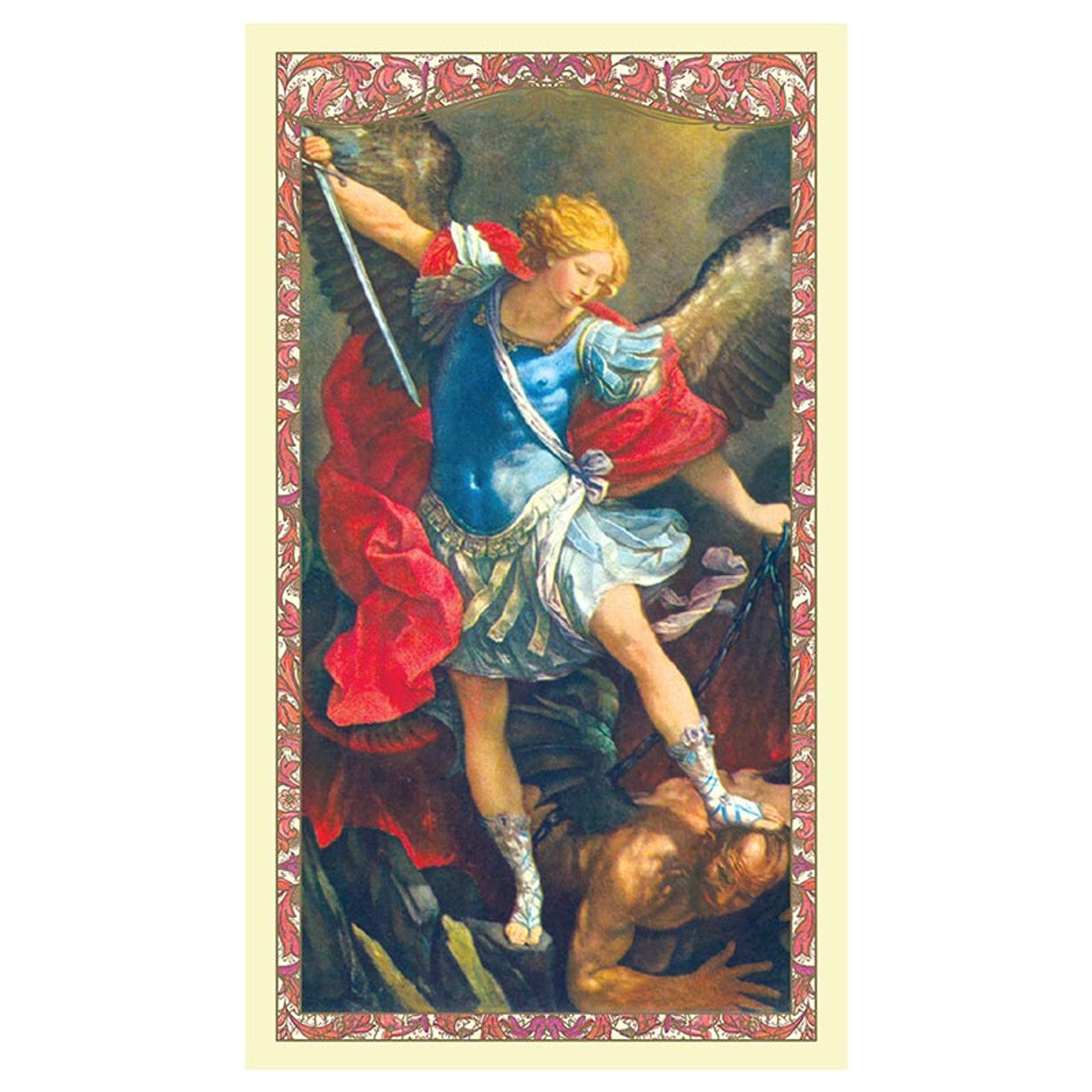 Spanish Holy Card - Saint Michael