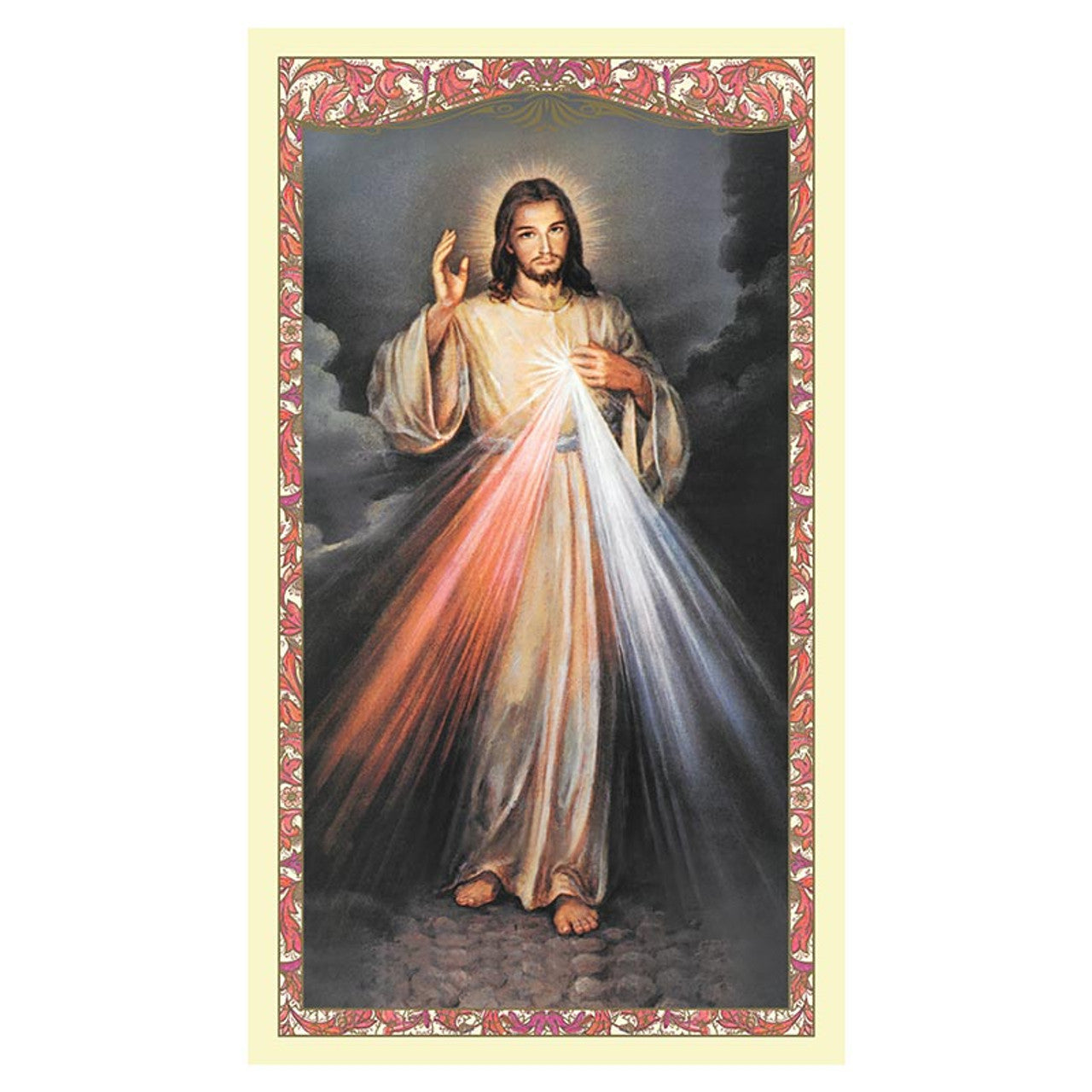 Spanish Holy Card - Divine Mercy