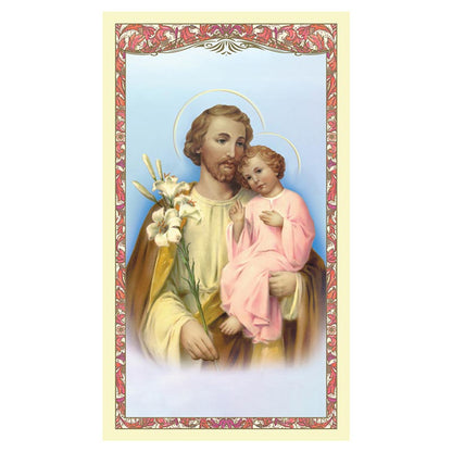 Spanish Holy Card - Saint Joseph and Child