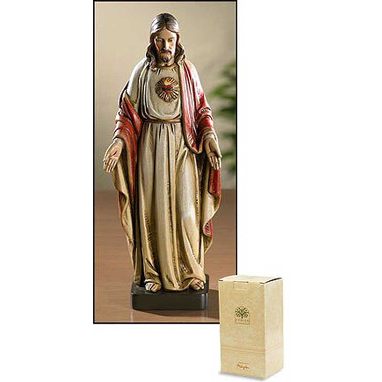 8" H Sacred Heart Statue