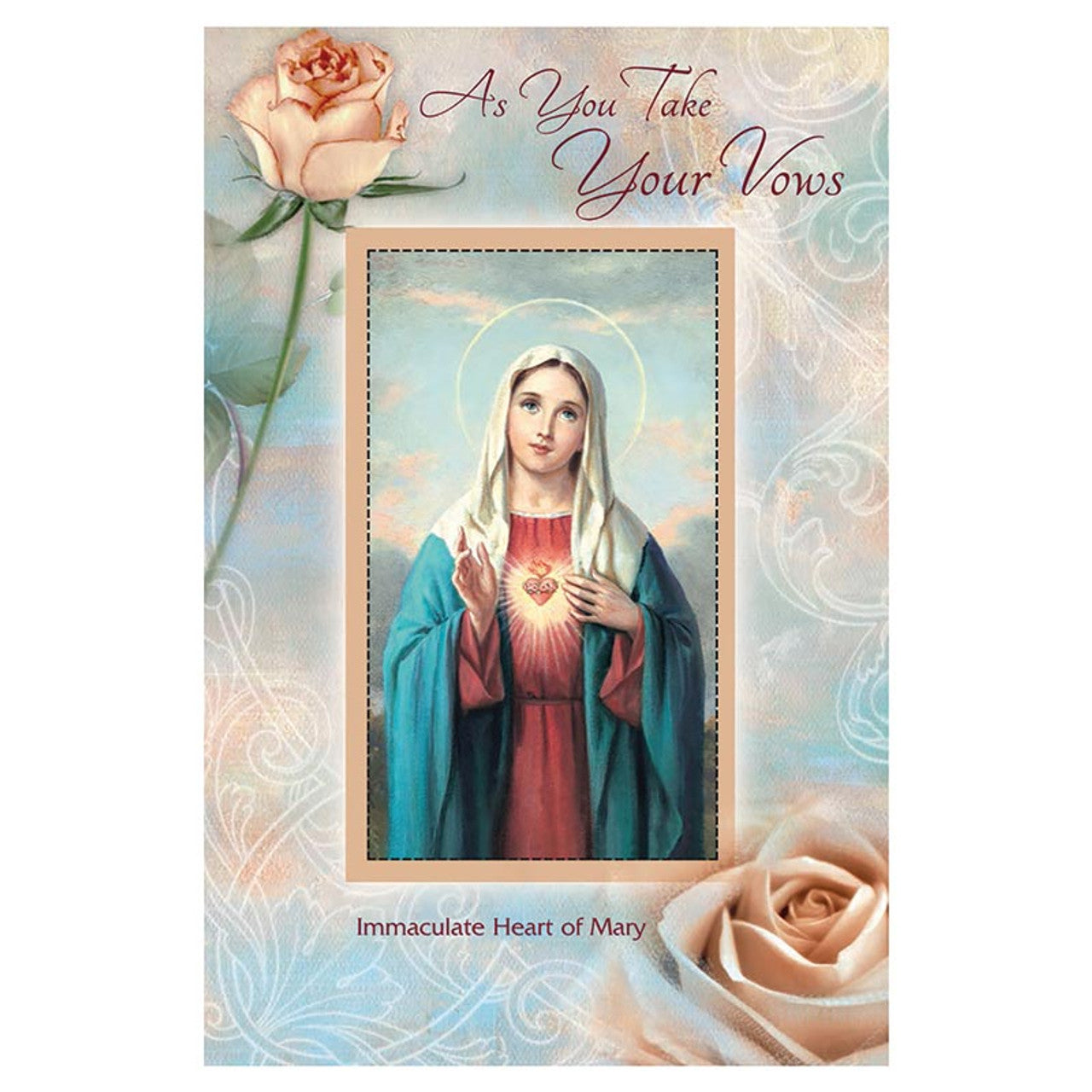 As You Take Your Vows - Vows Card with Removable Prayer Card