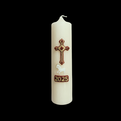 Cross with Lamb Paschal Candle