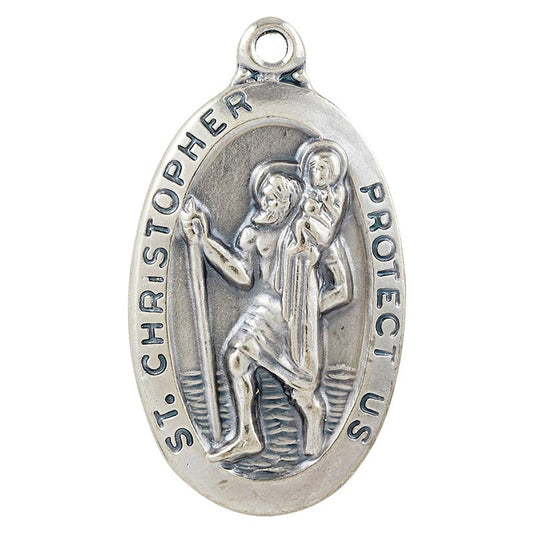 Saint Christopher Oval Medal (SO8747)