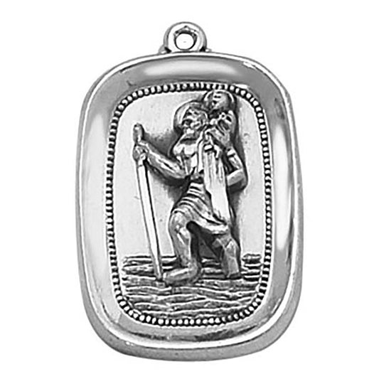 Sterling Silver Medal - Saint Christopher (SS0447)