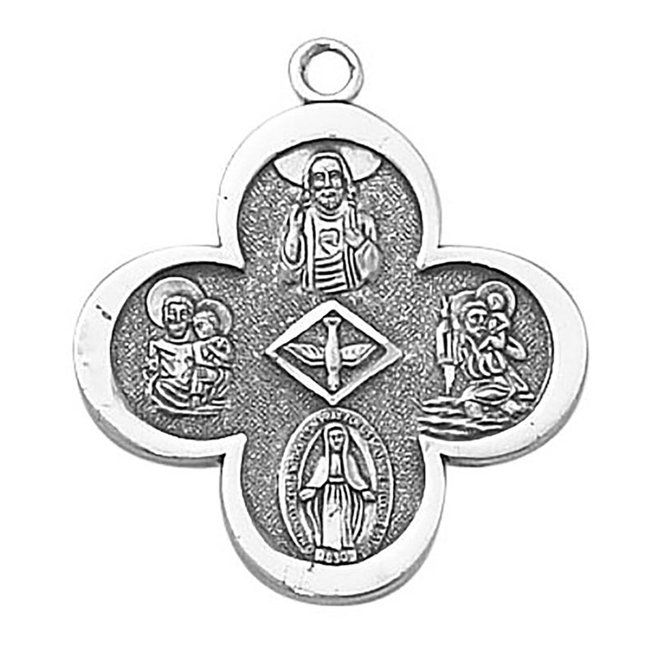 Sterling Silver Medal - Four Way Medal (SS1529)