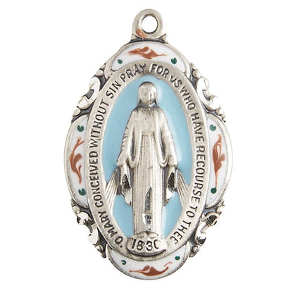 Silver/Blue Miraculous Medal