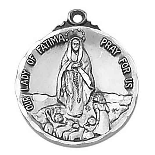 Sterling Silver Medal - Our Lady of Fatima