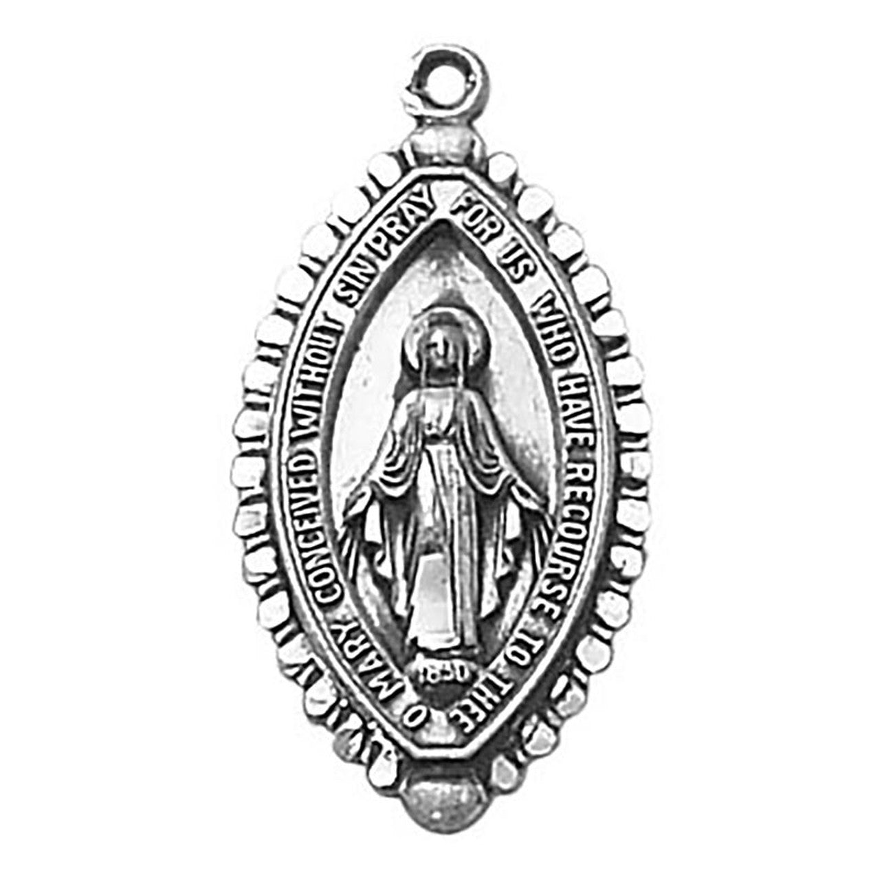 Sterling Silver Medal - Miraculous  (SS3414)