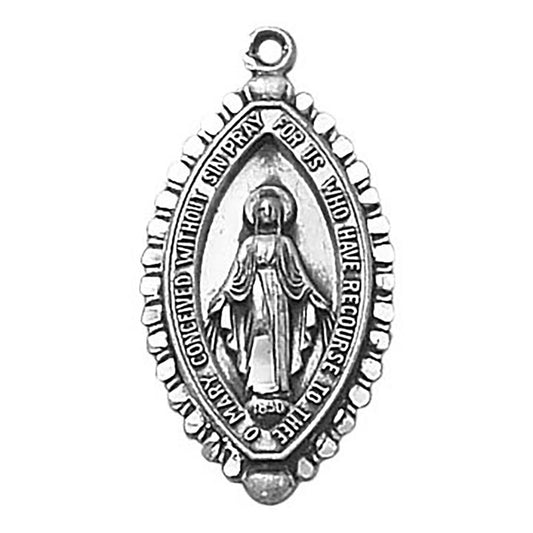 Sterling Silver Medal - Miraculous  (SS3414)