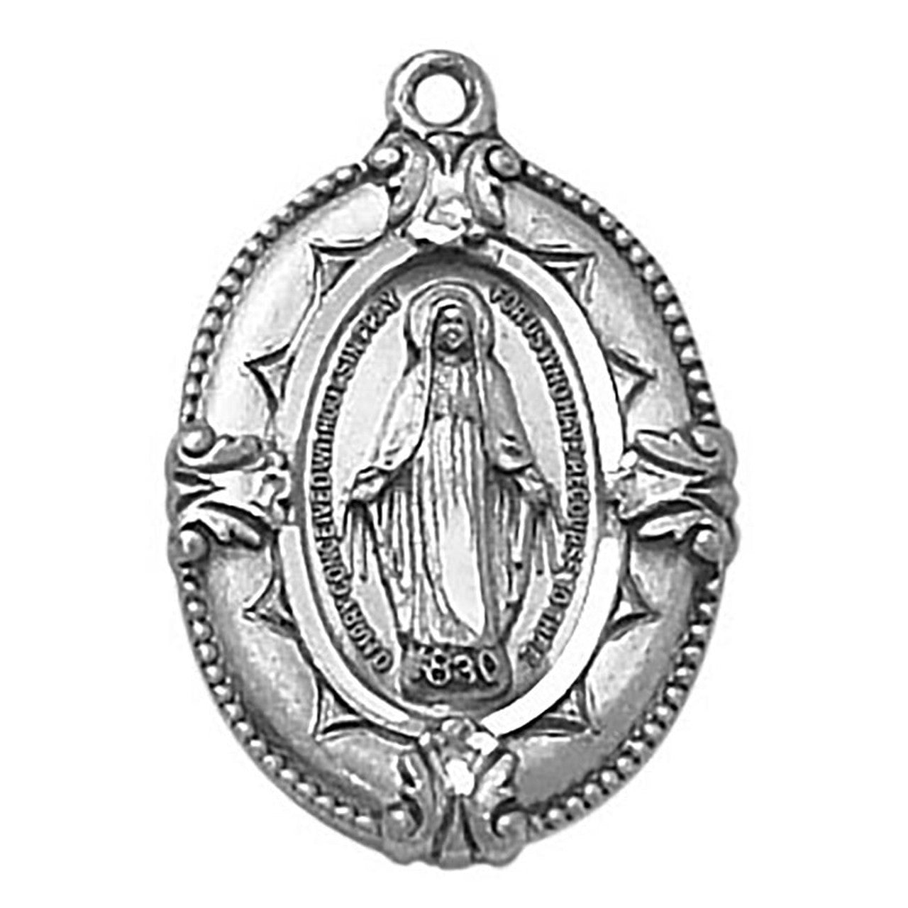 Sterling Silver Medal - Miraculous  (SS3534)