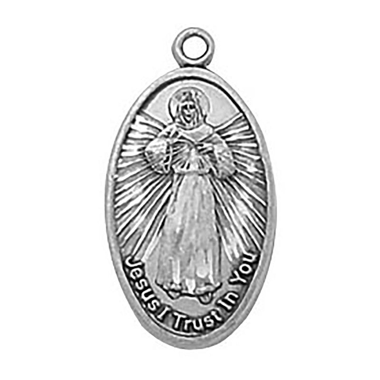 Sterling Silver Medal - Divine Mercy