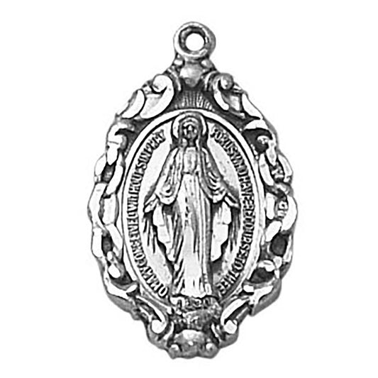 Sterling Silver Medal - Miraculous  (SS3834)