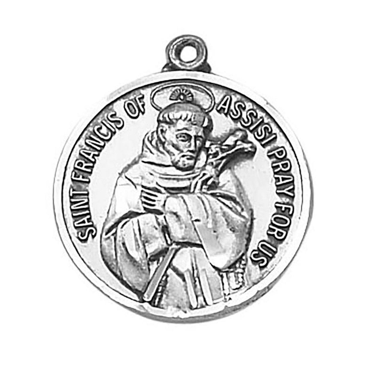 Sterling Silver Medal - Saint Francis (SS47)