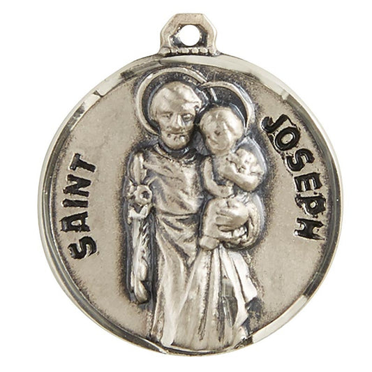 Sterling Patron Saint Joseph the Worker Medal