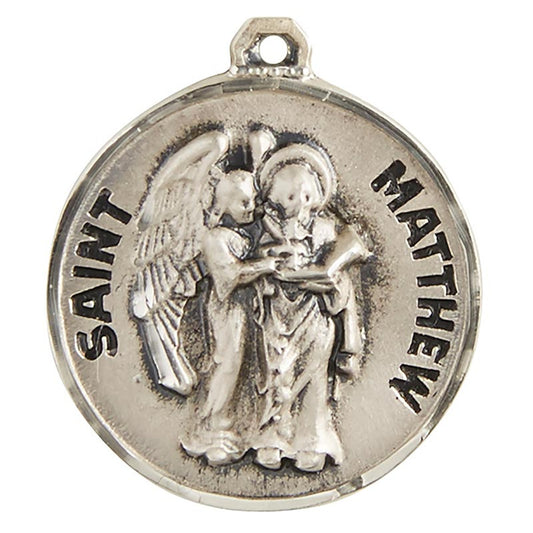 Sterling Patron Saint Matthew Medal