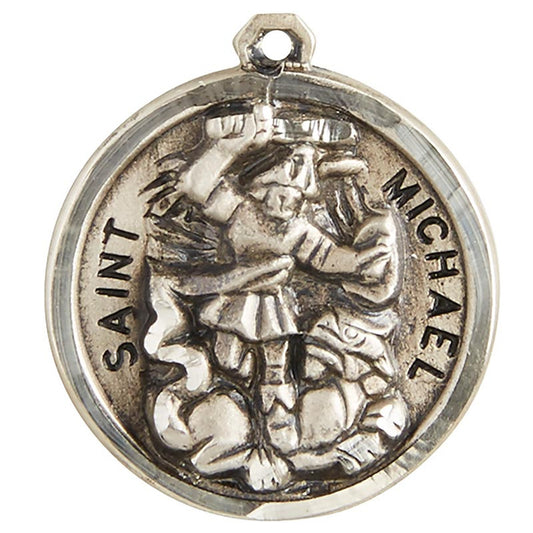 Sterling Patron Saint Michael Medal (SS727-39)