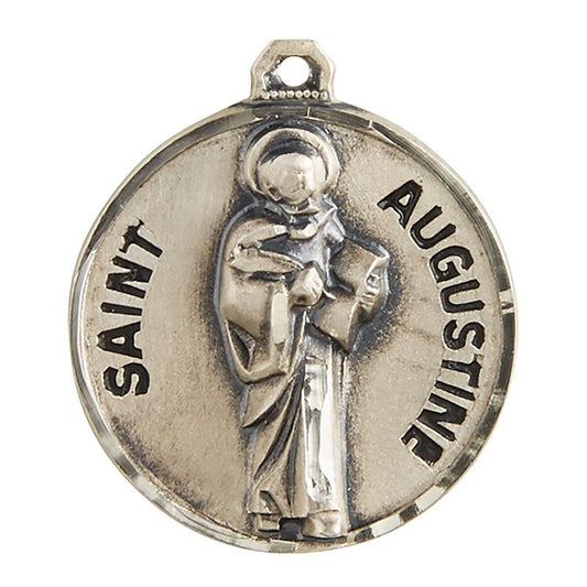 Sterling Patron Saint Augustine Medal