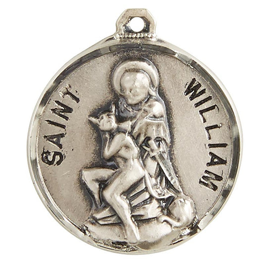 Sterling Patron Saint William Medal