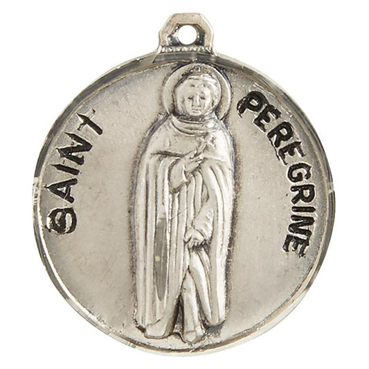 Sterling Patron Saint Peregrine Medal