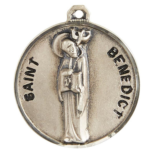 Sterling Patron Saint Benedict Medal