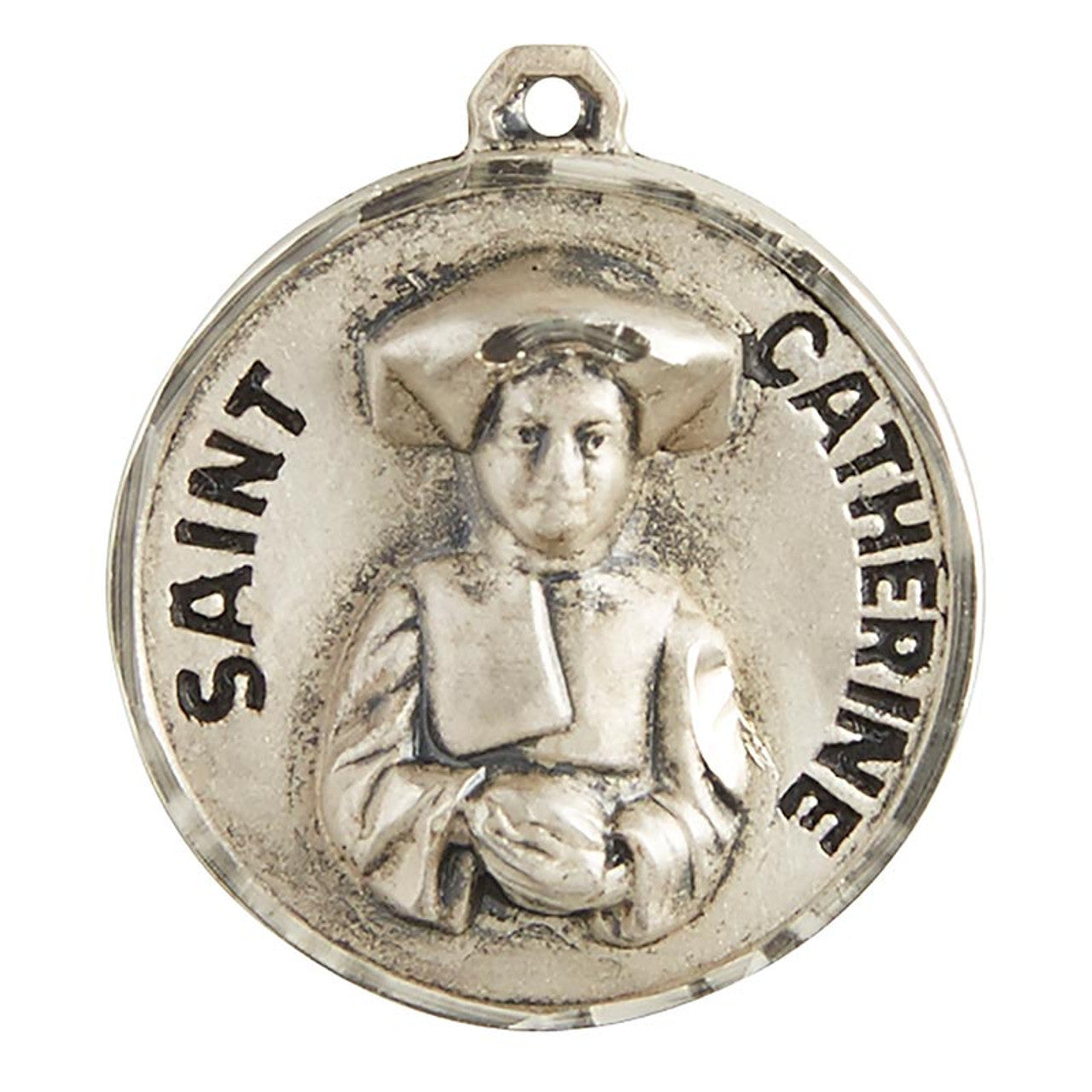 Sterling Patron Saint Catherine Medal