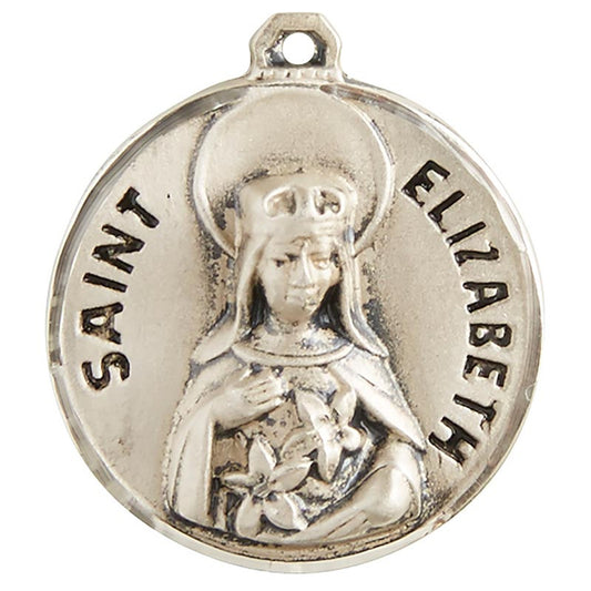 Sterling Patron Saint Elizabeth Medal