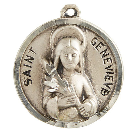 Sterling Patron Saint Genevieve Medal