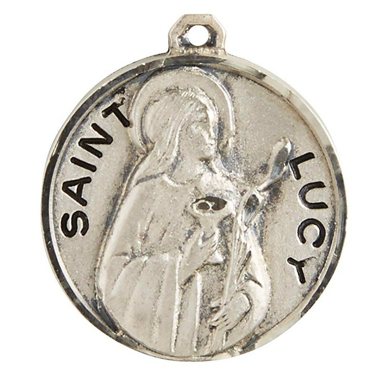 Sterling Patron Saint Lucy Medal