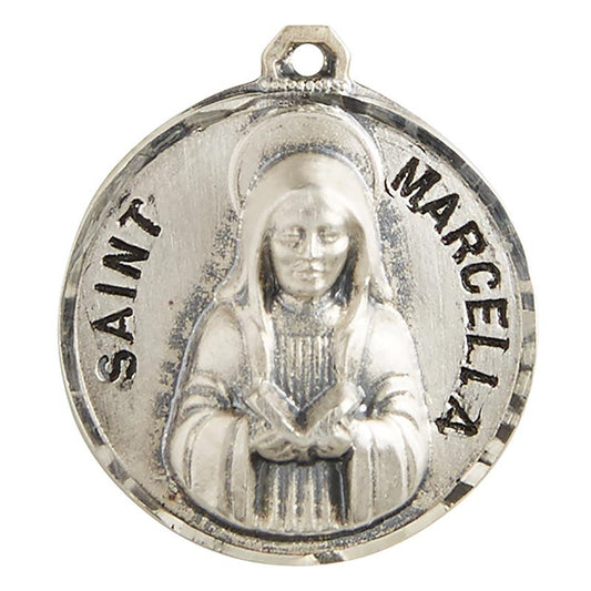 Sterling Patron Saint Marcella Medal