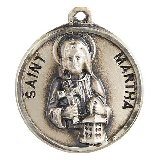 Sterling Patron Saint Martha Medal