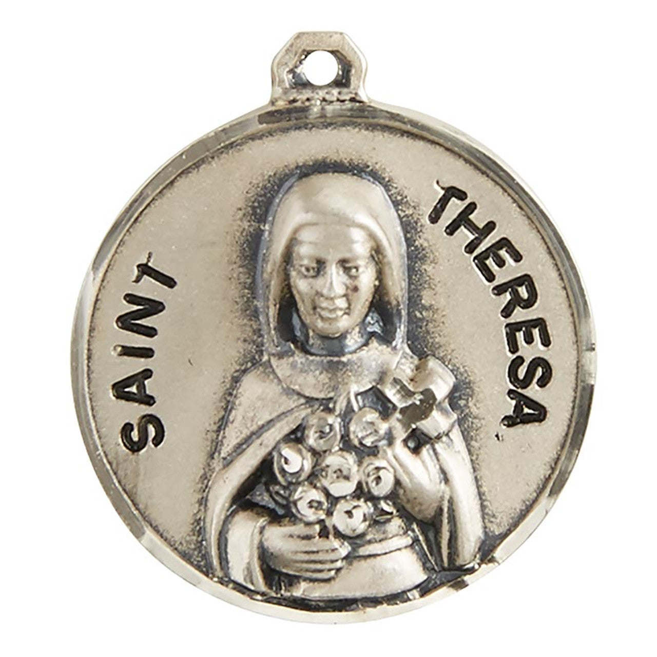 Sterling Patron Saint Theresa Medal