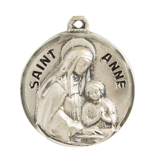 Sterling Patron Saint Anne Medal