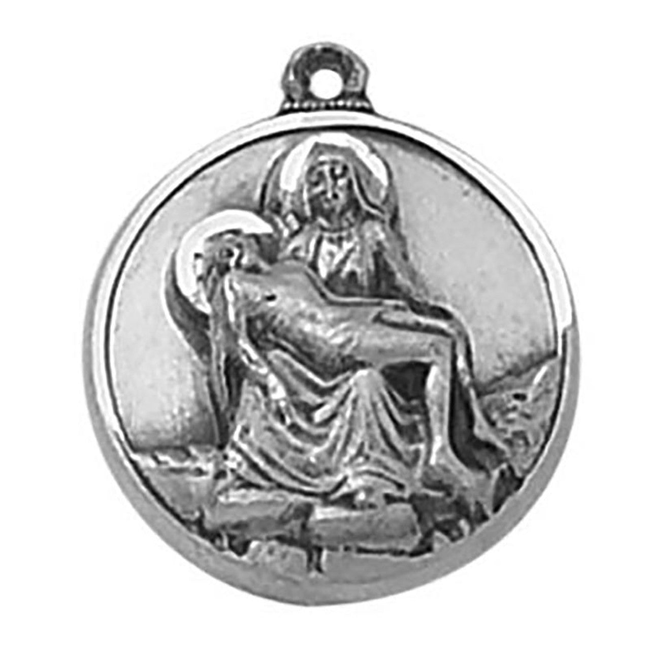 Sterling Silver Medal - Pieta