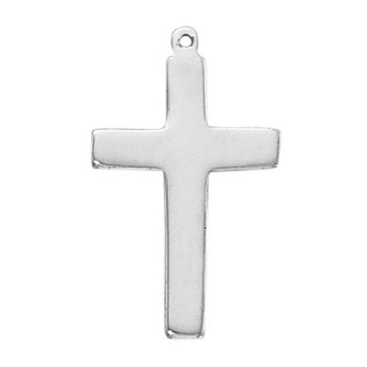 Sterling Silver Polished Cross Pendant