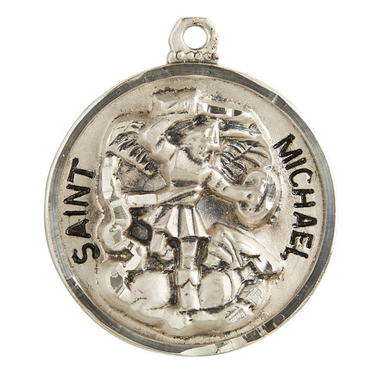 Sterling Saint Michael Medal