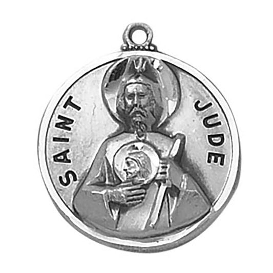 Sterling Silver Medal - Saint Jude (SS827-57)