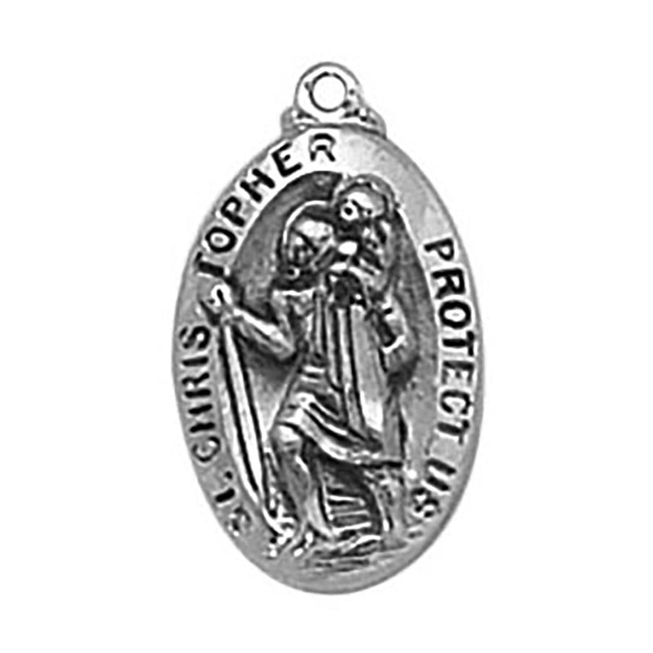 Sterling Silver Medal - Saint Christopher (SS8547)