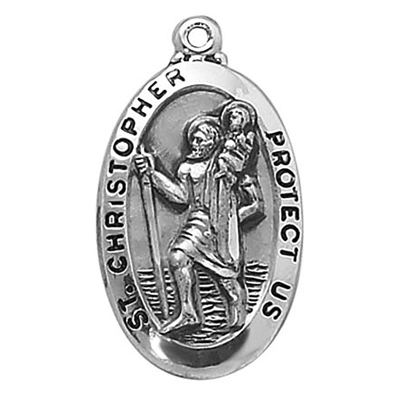 Sterling Silver Medal - Saint Christopher